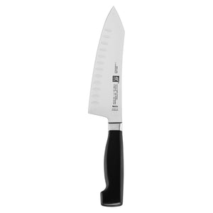 ZWILLING J.A. Henckels Four Star 7-inch Hollow Edge Rocking Santoku Knife - The Cook's Nook Gourmet Kitchenware Store Tulsa OK