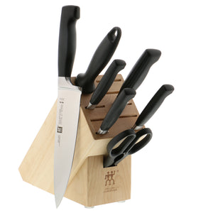 ZWILLING J.A. Henckels Four Star Anniversary 8-pc Knife Block Set - The Cook's Nook Gourmet Kitchenware Store Tulsa OK