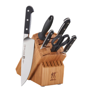 ZWILLING Pro 7-pc Knife Block Set - Bamboo - The Cook's Nook Gourmet Kitchenware Store Tulsa OK