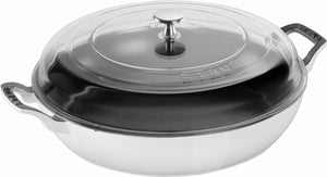 Staub Cast Iron 3.5-qt Braiser with Glass Lid - The Cook's Nook Gourmet Kitchenware Store Tulsa OK