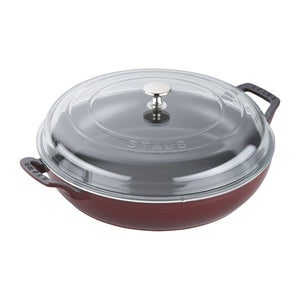 Staub Cast Iron 3.5-qt Braiser with Glass Lid - The Cook's Nook Gourmet Kitchenware Store Tulsa OK