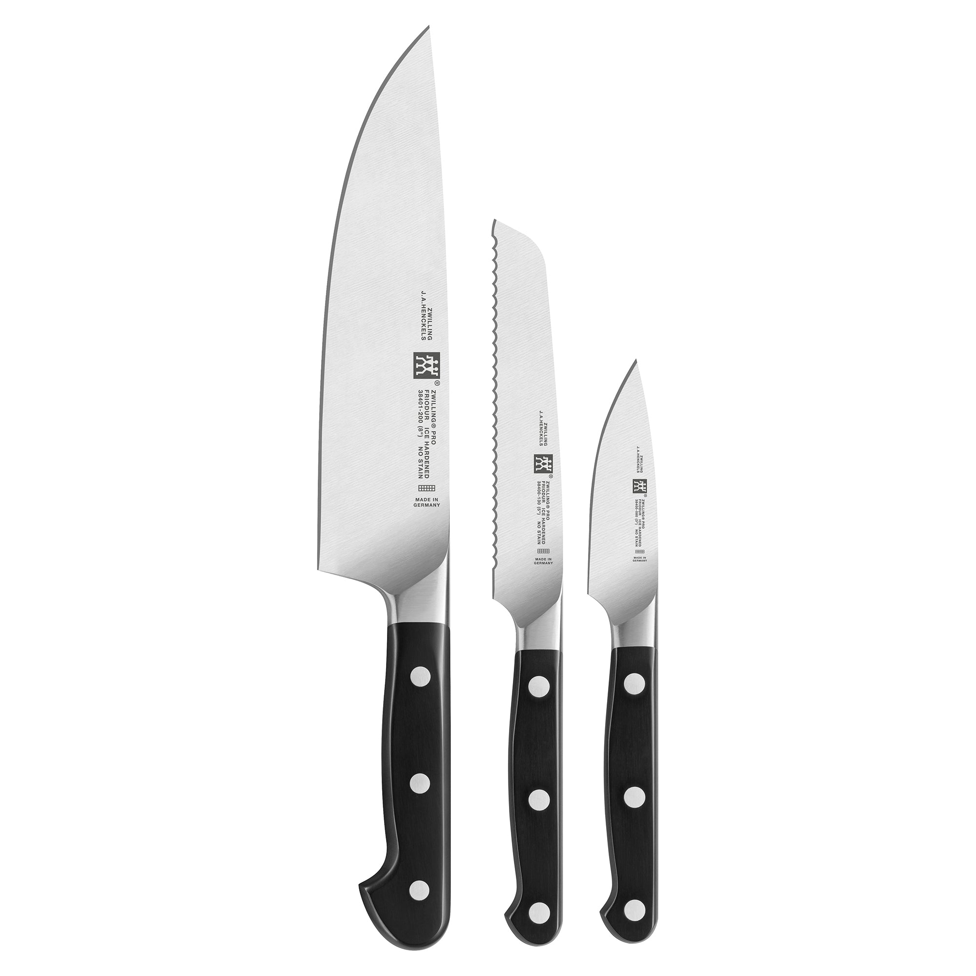 Henckels Paring Knives 3-pc, Paring Knife Set - Black