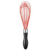 11" Silicone Balloon Whisk, Red